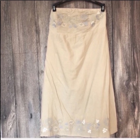 AE strapless floral embroidered dress - Picture 3 of 8